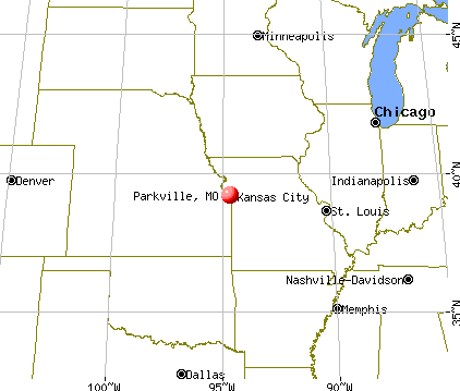 Parkville, Missouri map