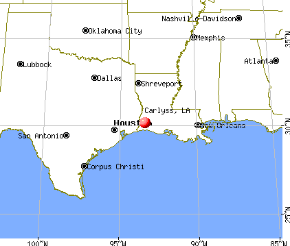 Carlyss, Louisiana map