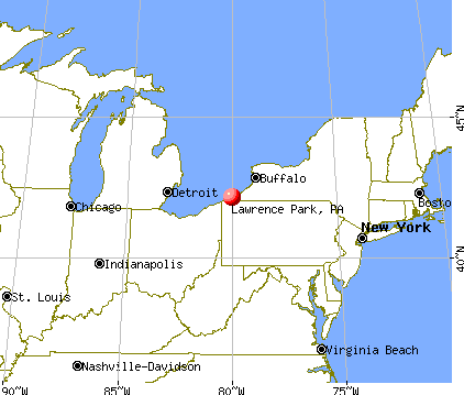 Lawrence Park, Pennsylvania map