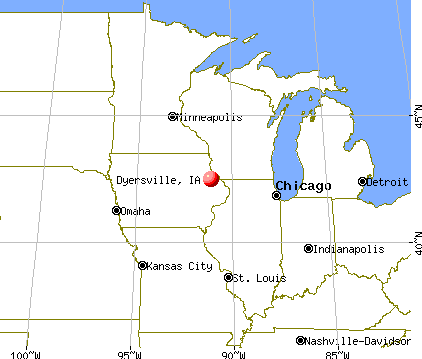 Dyersville, Iowa map