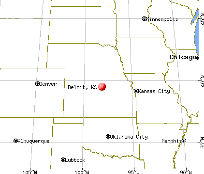 Beloit, Kansas map
