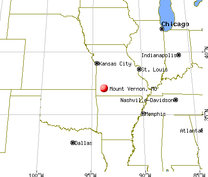 Mount Vernon, Missouri map