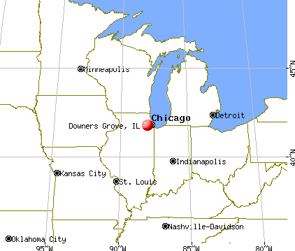 Downers Grove, Illinois map