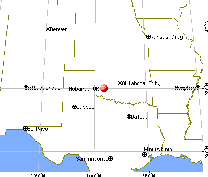 Hobart, Oklahoma map