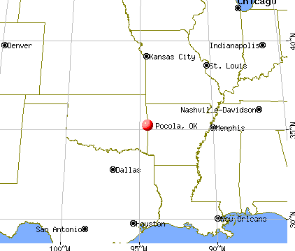 Pocola, Oklahoma map