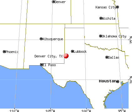 Denver City, Texas map