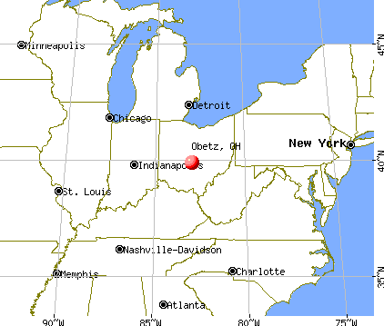 Obetz, Ohio map