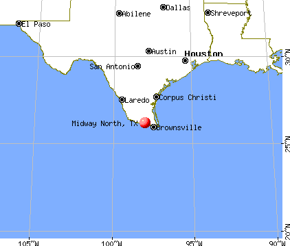 Midway North, Texas map