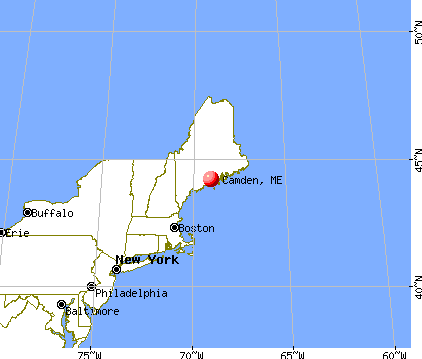 Camden, Maine map