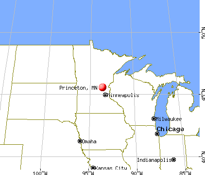 Princeton, Minnesota map