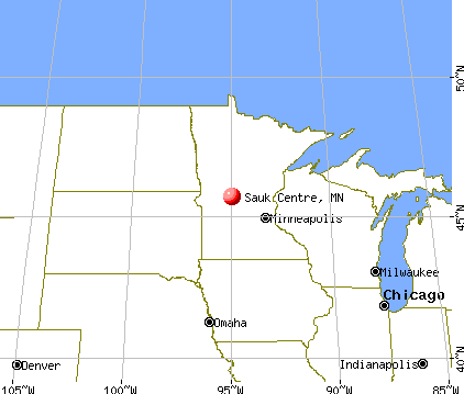 Sauk Centre, Minnesota map