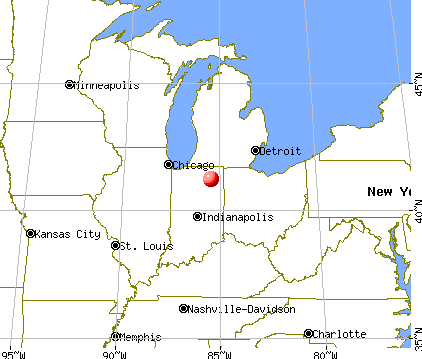 Tri-Lakes, Indiana map