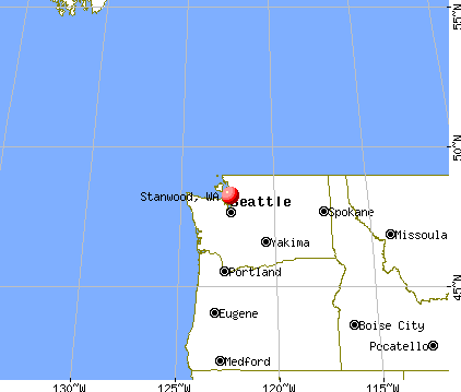 Stanwood, Washington map