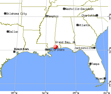 Grand Bay, Alabama map