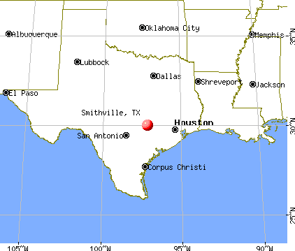 Smithville, Texas map