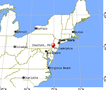 Chalfont, Pennsylvania map
