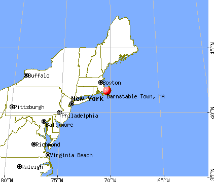 Barnstable Town, Massachusetts map