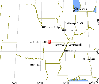 Hollister, Missouri map