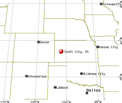 Scott City, Kansas map