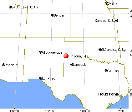 Friona, Texas map