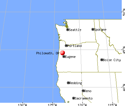 Philomath, Oregon map