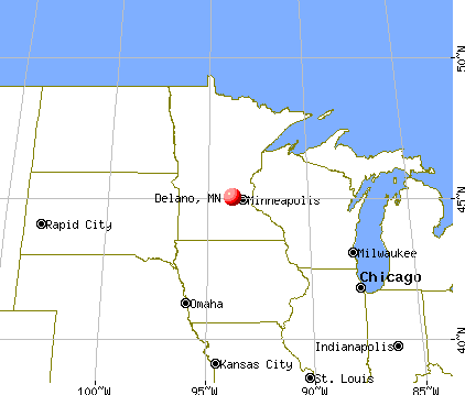 Delano, Minnesota map