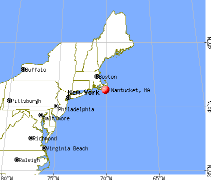 Nantucket, Massachusetts map