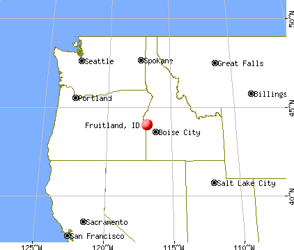 Fruitland, Idaho map