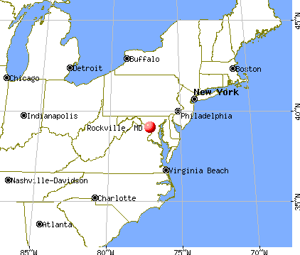 Rockville, Maryland map