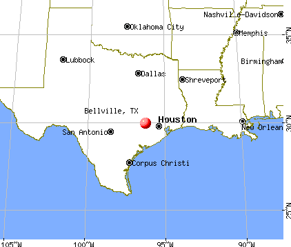 Bellville, Texas map