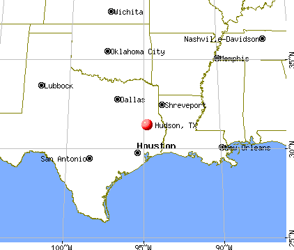Hudson, Texas map