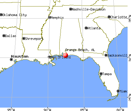 Orange Beach, Alabama map