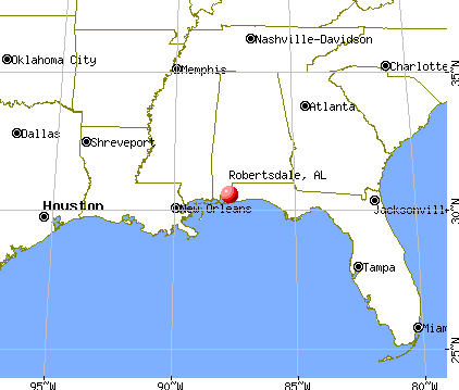 Robertsdale, Alabama map