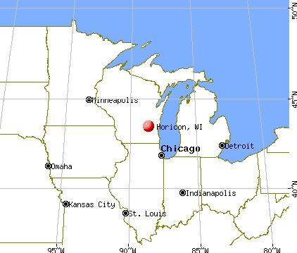 Horicon, Wisconsin map