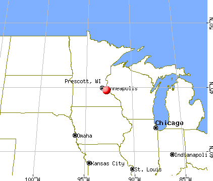 Prescott, Wisconsin map