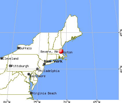 Revere, Massachusetts map