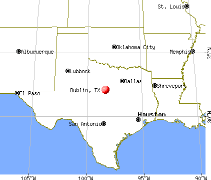 Dublin, Texas map