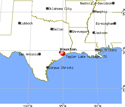 Taylor Lake Village, Texas map