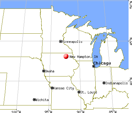 New Hampton, Iowa map