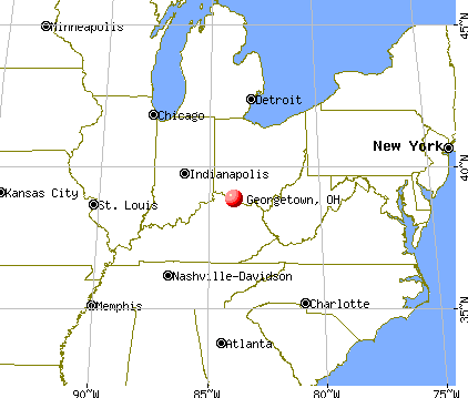 Georgetown, Ohio map