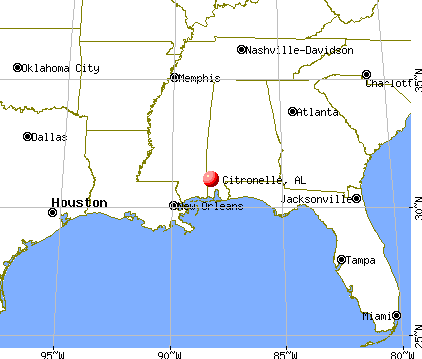 Citronelle, Alabama map
