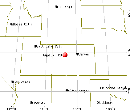 Gypsum, Colorado map