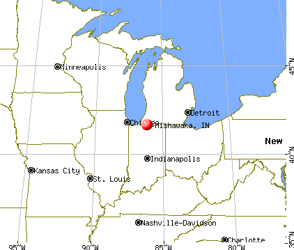 Mishawaka, Indiana map
