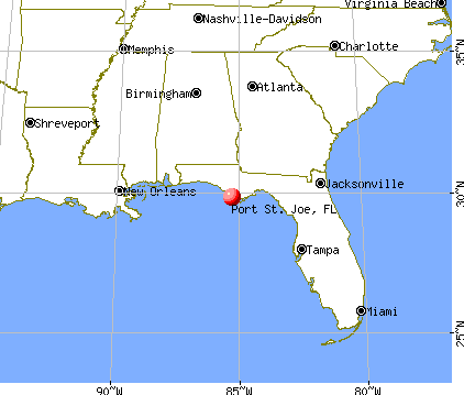Port St. Joe, Florida map