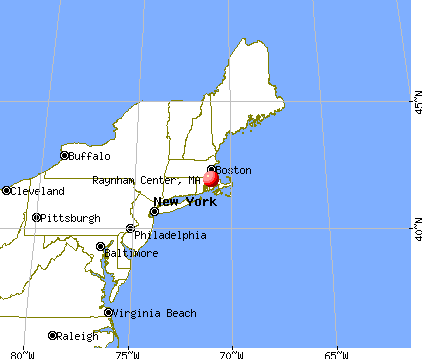 Raynham Center, Massachusetts map