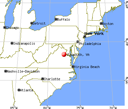Falmouth, Virginia map