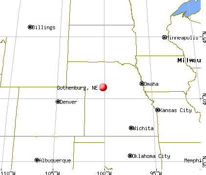 Gothenburg, Nebraska map