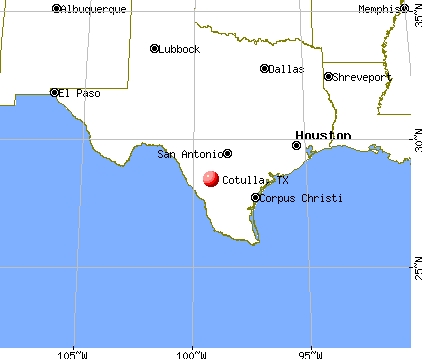 Cotulla, Texas map