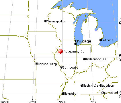 Abingdon, Illinois map