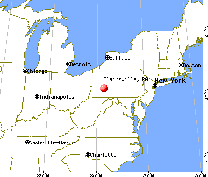 Blairsville, Pennsylvania map